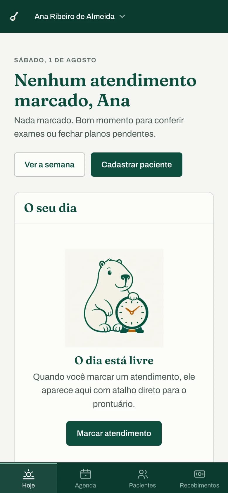 O dia, na palma da mão